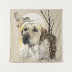 Labrador, eendenjacht wandkleed
