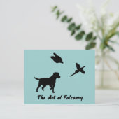 Labrador en Falconry Briefkaart (Staand voorkant)