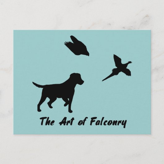 Labrador en Falconry Briefkaart (Voorkant)