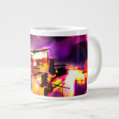 Labrador en vuurtoren extra grote beker (Voorkant rechts)