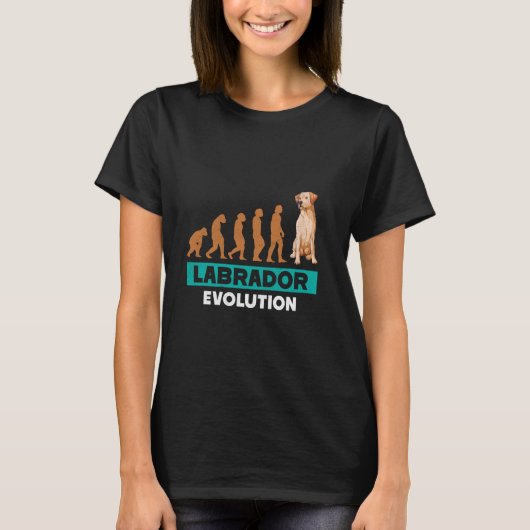 LABRADOR EVOLUTION Labrador Retriever Funny Dog Ow T-shirt (Voorkant)
