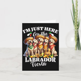 Labrador feest hier voor cinco de mayo labrador  kaart