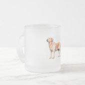 Labrador Frosted Glass Mok (Voorkant links)