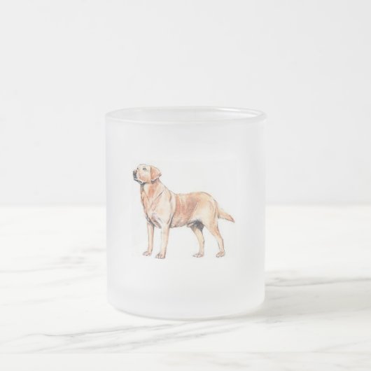Labrador Frosted Glass Mok (Center)