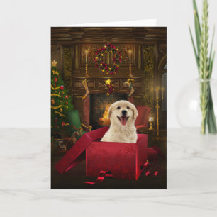 Labrador Golden Retriever Kerstkaarten Feestdagen Kaart