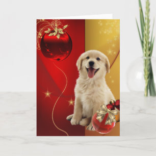 Labrador Golden Retriever Kerstkaarten Feestdagen Kaart
