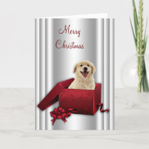 Labrador Golden Retriever Kerstkaarten Feestdagen Kaart