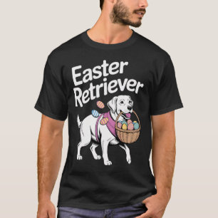Labrador Golden Retriever Konijn Springt Eieren Pa T-shirt