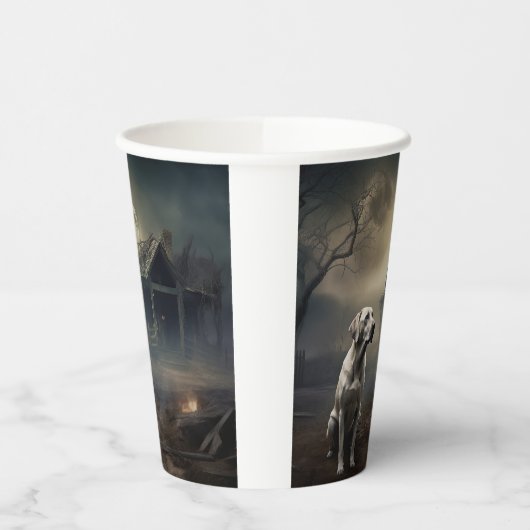 labrador halloween eng papieren bekers (Links)