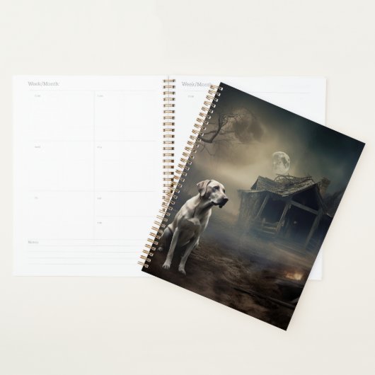 Labrador Halloween Engverstorend Planner (Display)