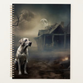 Labrador Halloween Engverstorend Planner (Voorkant)