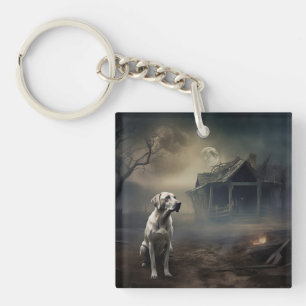 Labrador Halloween Engverstorend Sleutelhanger