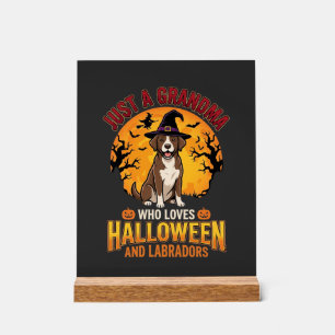 Labrador Halloween Oma Hond Ontwerp_1 Acryl Bord
