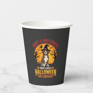 Labrador Halloween Oma Hond Ontwerp_1 Papieren Bekers