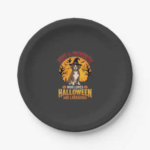 Labrador Halloween Oma Hond Ontwerp_1 Papieren Bordje