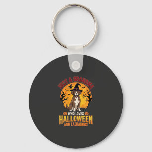 Labrador Halloween Oma Hond Ontwerp_1 Sleutelhanger