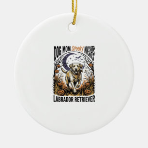 Labrador Halloween T-shirt Vintage Dog Moeder Graf Keramisch Ornament