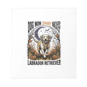 Labrador Halloween T-shirt Vintage Dog Moeder Graf Notitieblok
