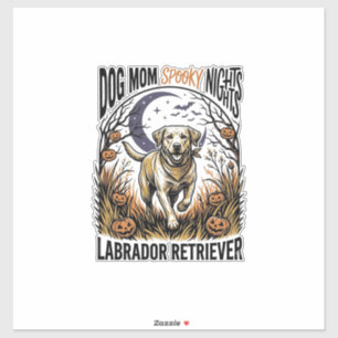 Labrador Halloween T-shirt Vintage Dog Moeder Graf Sticker