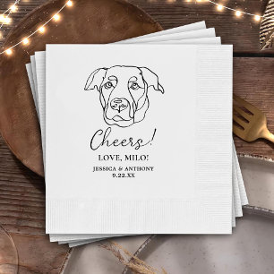 Labrador Hond Gepersonaliseerd Cheers Servetten