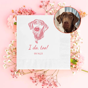 Labrador hond gepersonaliseerd doe ik ook servet