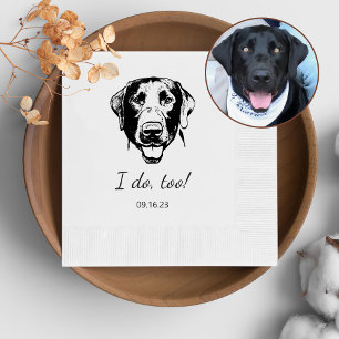 Labrador hond gepersonaliseerd doe ik ook servet