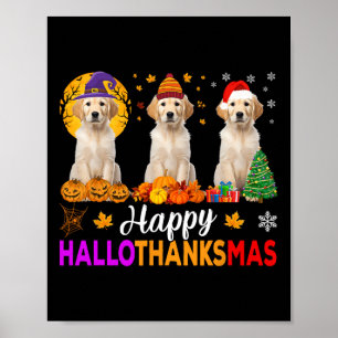 Labrador Hond Halloween Kerstmis Hallothanksmas 1 Poster