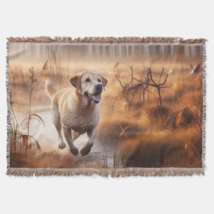 Labrador / hond in de herfsteendenjacht deken