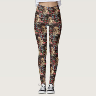 Labrador Hond Kerst Festiviteit Leggings