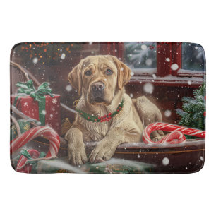 Labrador Hond Kerstfeest Badmat
