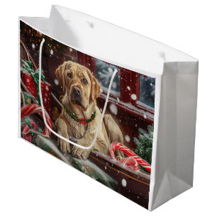 Labrador Hond Kerstfeest Groot Cadeauzakje