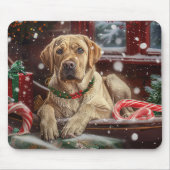 Labrador Hond Kerstfeest Muismat (Voorkant)