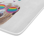 Labrador-hond met harten Valentijnsdag  Snijplank (Hoek)