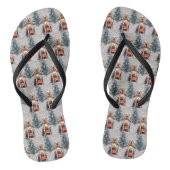 Labrador Hond Rijden Motorfiets Kerstmis Teenslippers (Voetbed)