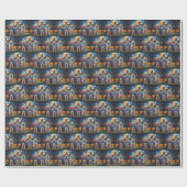 Labrador Honden Pompoen Halloween Grappig Cadeaupapier (Vlak)