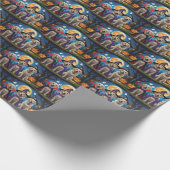 Labrador Honden Pompoen Halloween Grappig Cadeaupapier (Hoek)