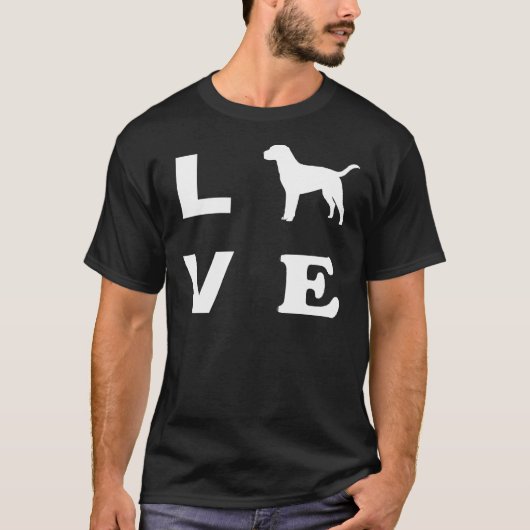 Labrador hondenliefde t-shirt (Voorkant)