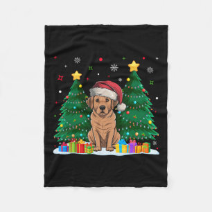 Labrador Hondenliefhebbers Santa Hat Lelijk Kerstz Fleece Deken