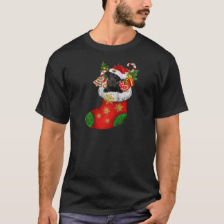 Labrador In Sock Kerstmis Kerstman Hoed Xmas Hond  T-shirt