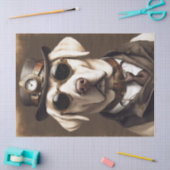 Labrador in Stream Punk kleding tissue papier (Craft)