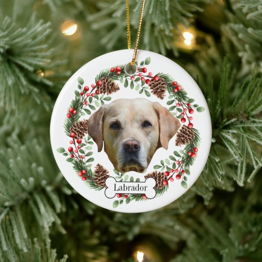 labrador keramisch ornament (Boom)