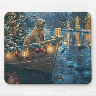 Labrador Kerstmis Feestelijke Reis Muismat
