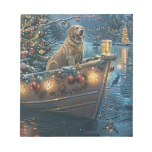 Labrador Kerstmis Feestelijke Reis Notitieblok