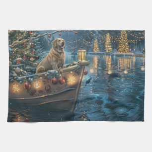 Labrador Kerstmis Festivale Reis Theedoek