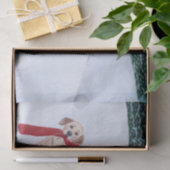 Labrador Kerstmis met Snowman Tissuepapier (Geschenk)