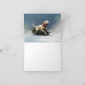 Labrador Kerstsneeuw winter Kaart (Binnen)