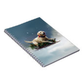 Labrador Kerstsneeuw winter Notitieboek (Rechterzijde)