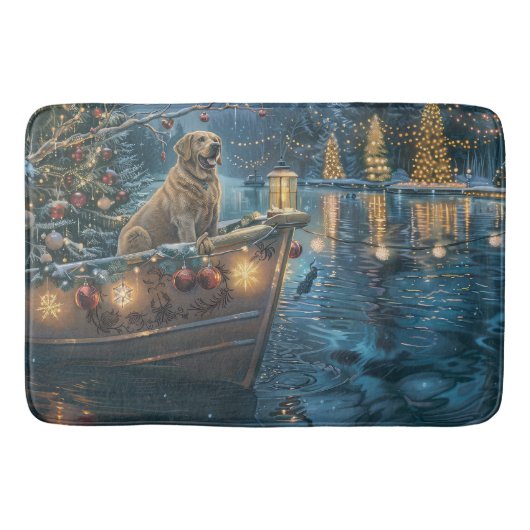 Labrador kerstvakantie badmat (Voorkant)