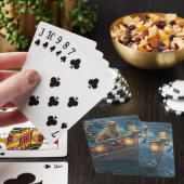 Labrador kerstvakantie pokerkaarten (Insitu)