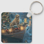 Labrador kerstvakantie sleutelhanger (Achterkant)